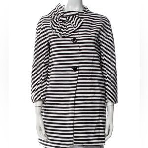 Kate Spade Black and White Striped Jacket